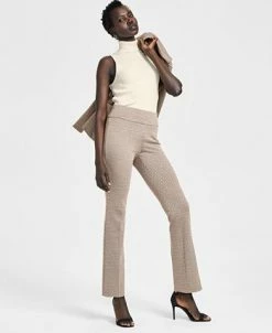 Anne Klein Women's Chevron Pull-On Bootcut Pants -VINCE CAMUTO Shop 23151484 fpx