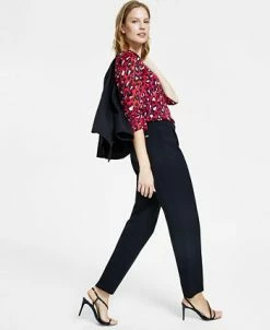 Anne Klein Women's Fly-Front High-Rise Pleated Pants -VINCE CAMUTO Shop 23151487 fpx