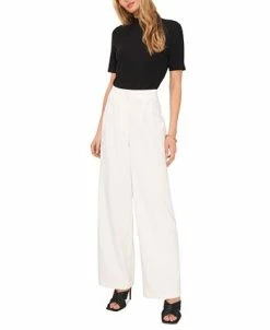 Vince Camuto Women's Solid-Color Pintuck Wide-Leg Trousers -VINCE CAMUTO Shop 23186125 fpx