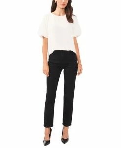 Vince Camuto Women's Textured Crewneck Puff-Sleeve Blouse -VINCE CAMUTO Shop 23186148 fpx