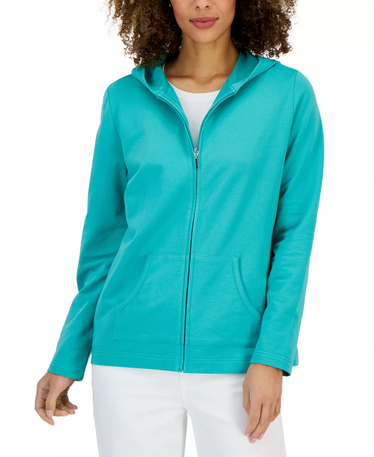 Karen Scott Long Sleeve Zip-Front Hoodie, Created For Macy's 13 Karen Scott Long Sleeve Zip-Front Hoodie, Created For Macy's - Image 13
