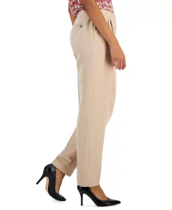 Anne Klein Women's Fly-Front High-Rise Pleated Pants -VINCE CAMUTO Shop 23206653 fpx