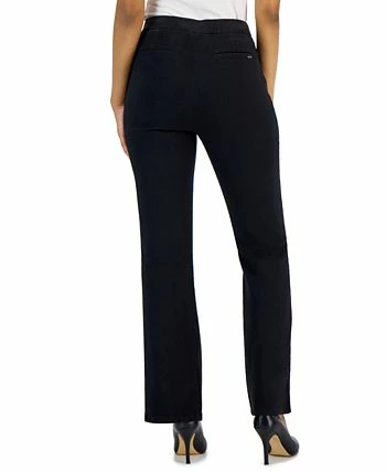Anne Klein Women's Denim Pull-On Flare-Leg Pants 2 Anne Klein Women's Denim Pull-On Flare-Leg Pants - Image 2