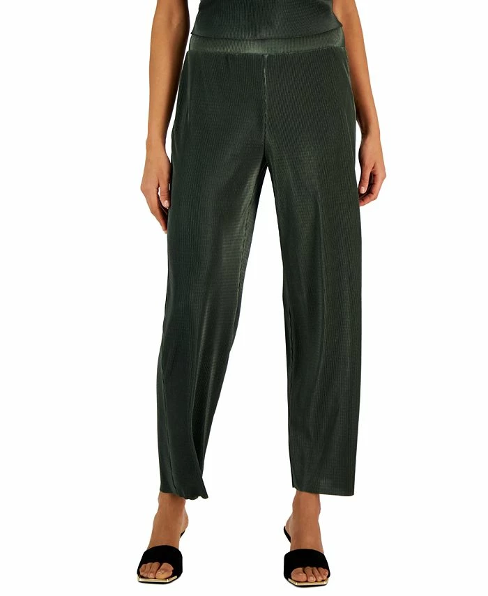 Alfani Women's Pleated Pull-On Pants, Created For Macy's 1 Alfani Women's Pleated Pull-On Pants, Created For Macy's