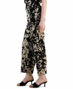 Alfani Women's Printed Pleated Bodre Pull-On Pants, Created For Macy's -VINCE CAMUTO Shop 23214364 fpx