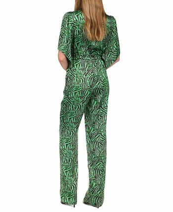Michael Kors Women's Zebra-Print Tie Jumpsuit 2 Michael Kors Women's Zebra-Print Tie Jumpsuit - Image 2