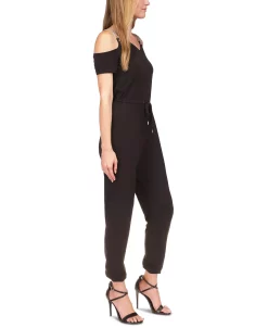 Michael Kors Women's Chain Cold-Shoulder Jumpsuit -VINCE CAMUTO Shop 23261884 fpx