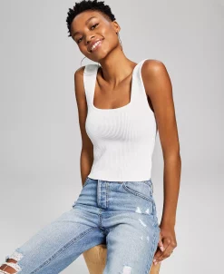 And Now This Women's Sleeveless Square-Neckline Ottoman Top -VINCE CAMUTO Shop 23304374 fpx