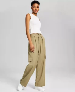 And Now This Women's High-Rise Wide-Leg Cargo Pants 13 And Now This Women's High-Rise Wide-Leg Cargo Pants -VINCE CAMUTO Shop 23304471 fpx
