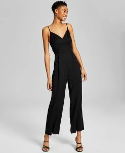 And Now This Women's Sleeveless Pull-On Wide-Leg Jumpsuit