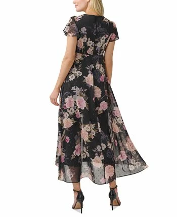 Adrianna Papell Women's Floral-Print Overlay Jumpsuit 2 Adrianna Papell Women's Floral-Print Overlay Jumpsuit - Image 2