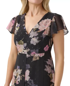 Adrianna Papell Women's Floral-Print Overlay Jumpsuit 8 Adrianna Papell Women's Floral-Print Overlay Jumpsuit -VINCE CAMUTO Shop 23334754 fpx