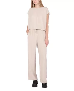 Black Tape Women's High-Rise Drawstring Wide-Leg Pants 6 Black Tape Women's High-Rise Drawstring Wide-Leg Pants -VINCE CAMUTO Shop 23351066 fpx