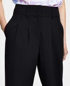 Bar III Women's Bi-Stretch Pleated Straight-Leg Ankle Pants, Created For Macy's 8 Bar III Women's Bi-Stretch Pleated Straight-Leg Ankle Pants, Created For Macy's -VINCE CAMUTO Shop 23358938 fpx