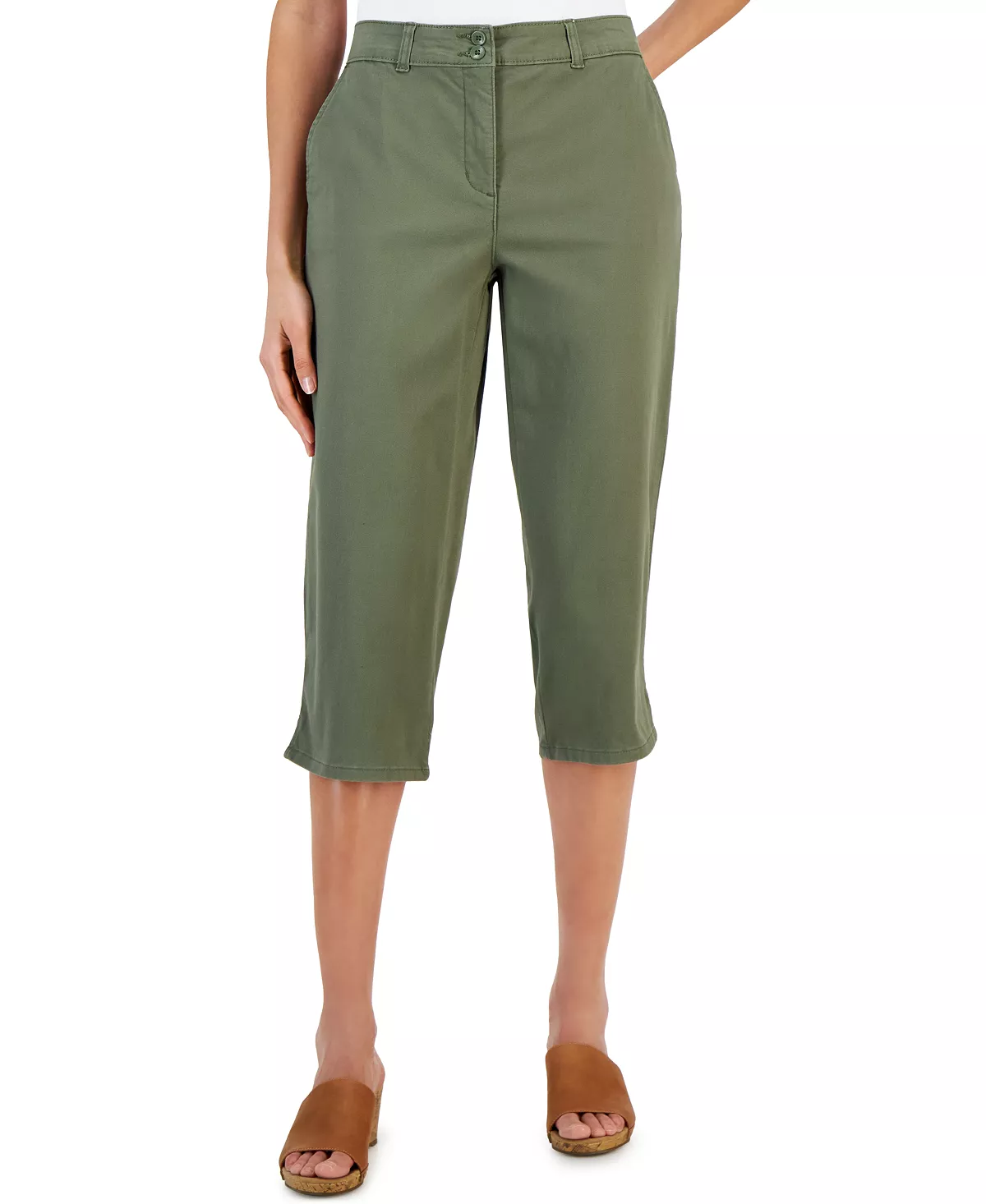 Karen Scott Women's Comfort Waist Capri Pants, Created For Macy's 7 Karen Scott Women's Comfort Waist Capri Pants, Created For Macy's - Image 7
