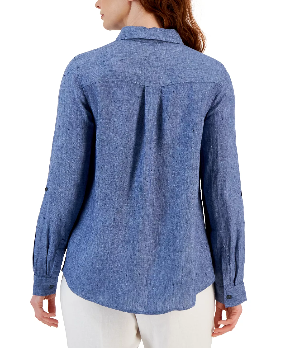 Charter Club Women's Linen Shirt, Created For Macy's 5 Charter Club Women's Linen Shirt, Created For Macy's - Image 5