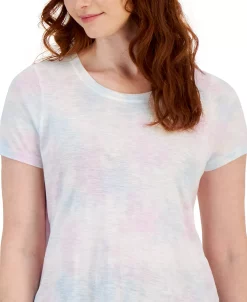 Style & Co Women's Tie Dye Print Short-Sleeve Scoop-neck T-Shirt, Created For Macy's 6 Style & Co Women's Tie Dye Print Short-Sleeve Scoop-neck T-Shirt, Created For Macy's -VINCE CAMUTO Shop 23412278 fpx