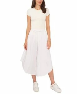 Vince Camuto Women's Wide-Leg Cropped Pull-On Pants -VINCE CAMUTO Shop 23440993 fpx