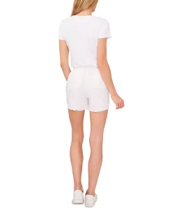 Vince Camuto Women's Drawstring Frayed-Hem Shorts -VINCE CAMUTO Shop 23441037 fpx