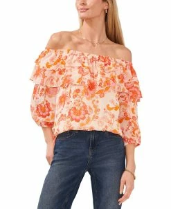 Vince Camuto Women's Ruffled Off-The-Shoulder Top