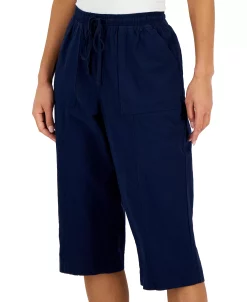 Karen Scott Women's Quinn Cotton Pull-On Capri Pants, Created For Macy's 13 Karen Scott Women's Quinn Cotton Pull-On Capri Pants, Created For Macy's -VINCE CAMUTO Shop 23502189 fpx