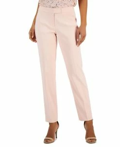 Anne Klein Women's Straight-Leg Asymmetrical-Close Bowie Pants