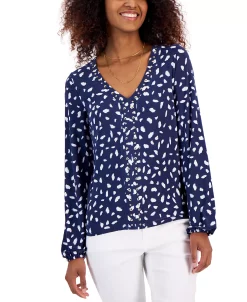 INC International Concepts Women's Studded Top, Created For Macy's -VINCE CAMUTO Shop 23532613 fpx