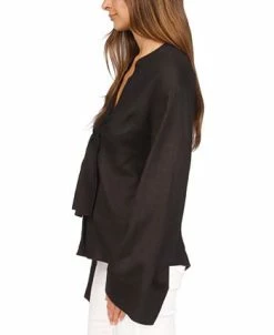 Michael Kors Women's Tied Kimono-Sleeve Blouse -VINCE CAMUTO Shop 23534289 fpx