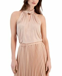 Anne Klein Women's Twist-Neck Keyhole-Cutout Top