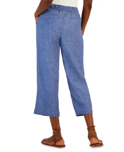 Charter Club Women's Linen Capri Tie-Waist Pants, Created For Macy's 12 Charter Club Women's Linen Capri Tie-Waist Pants, Created For Macy's -VINCE CAMUTO Shop 23542456 fpx