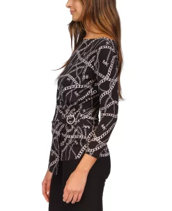 Michael Kors Women's Twist-Front Hardware Top, Regular & Petite -VINCE CAMUTO Shop 23548204 fpx