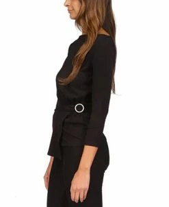 Michael Kors Women's Twist-Front Hardware Top, Regular & Petite -VINCE CAMUTO Shop 23548224 fpx