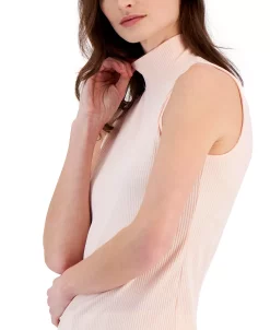 Anne Klein Women's Ribbed Sleeveless Mock-Neck Shell Top -VINCE CAMUTO Shop 23555656 fpx
