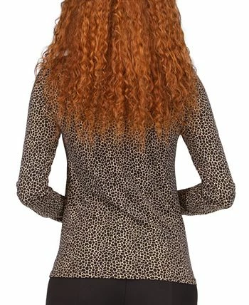 Michael Kors Women's Giraffe Twist Keyhole Top, Regular & Petite 2 Michael Kors Women's Giraffe Twist Keyhole Top, Regular & Petite - Image 2