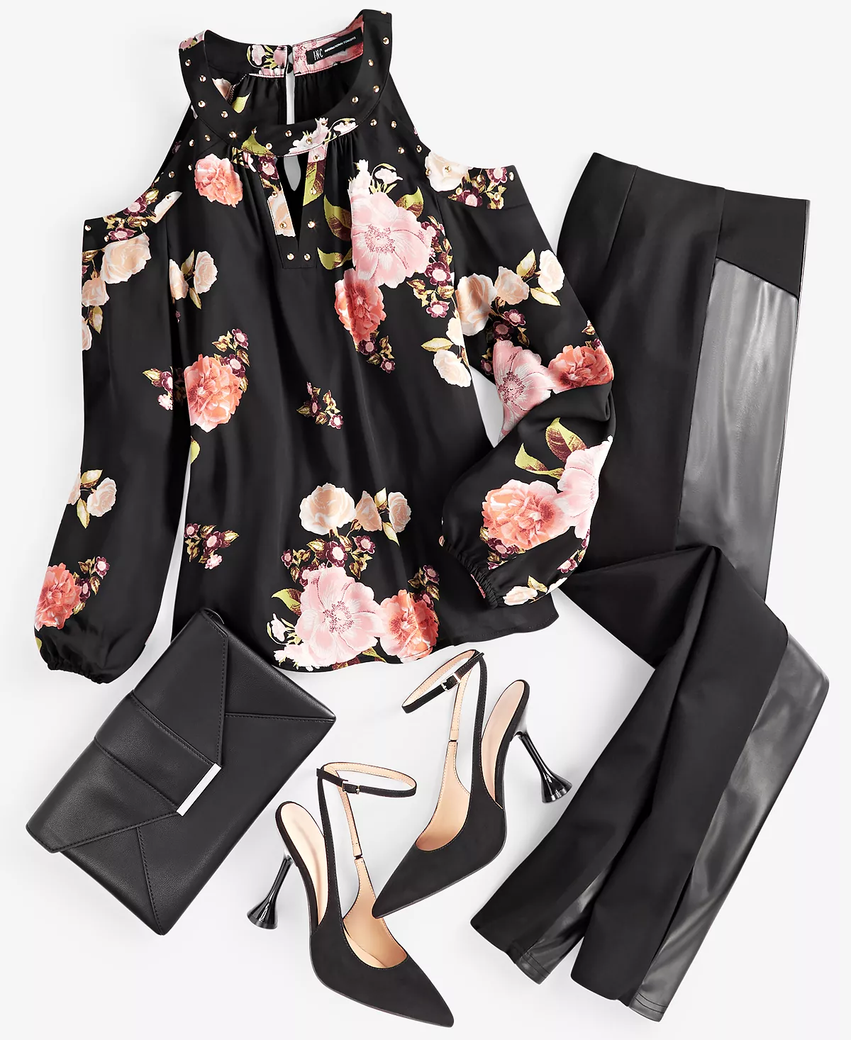 INC International Concepts Women's Mixed-Media High-Rise Pants, Created For Macy's 5 INC International Concepts Women's Mixed-Media High-Rise Pants, Created For Macy's - Image 5
