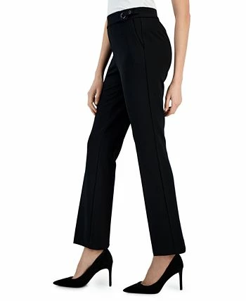 Kasper Women's Mid-Rise Eyelet-Waist Trousers 3 Kasper Women's Mid-Rise Eyelet-Waist Trousers - Image 3