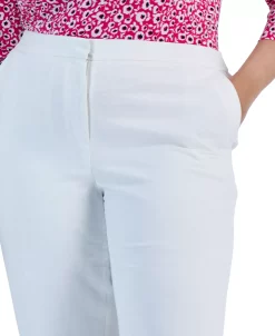 Kasper Plus Size Elastic-Back Slit-Hem Ankle Pants 8 Kasper Plus Size Elastic-Back Slit-Hem Ankle Pants -VINCE CAMUTO Shop 23566839 fpx