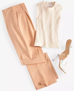 And Now This Women's High-Rise Wide-Leg Cargo Pants 11 And Now This Women's High-Rise Wide-Leg Cargo Pants -VINCE CAMUTO Shop 23567579 fpx