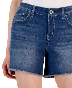 Style & Co Women's Mid Rise Raw-Hem Denim Cut-Off Shorts, Created For Macy's -VINCE CAMUTO Shop 23568371 fpx