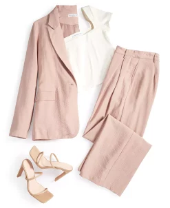 And Now This Women's High-Rise Wide-Leg Textured Trouser Pants -VINCE CAMUTO Shop 23568419 fpx