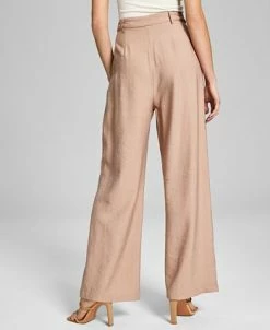 And Now This Women's High-Rise Wide-Leg Textured Trouser Pants -VINCE CAMUTO Shop 23568437 fpx