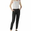 Sanctuary Women's Solid Peace Maker Frayed-Cuff Ankle Pants