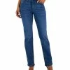 Anne Klein Women's Front-Fly Straight-Leg Jeans