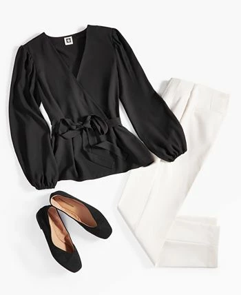 Anne Klein Women's Stretch Slim Hollywood-Waist Ankle Pants 5 Anne Klein Women's Stretch Slim Hollywood-Waist Ankle Pants - Image 5