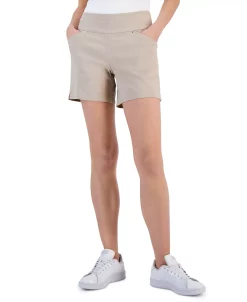 INC International Concepts Women's Curvy Mid Rise Pull-On Shorts, Created For Macy's -VINCE CAMUTO Shop 23612330 fpx