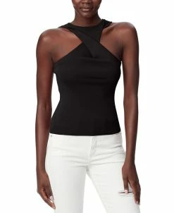 Sam Edelman Women's Cross-Neck Sleeveless Halter Top