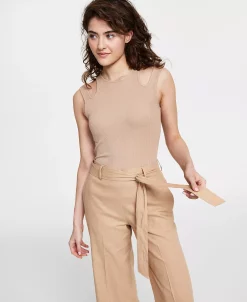 Bar III Women's Linen-Blend Tie-Waist Pants, Created For Macy's 12 Bar III Women's Linen-Blend Tie-Waist Pants, Created For Macy's -VINCE CAMUTO Shop 23622308 fpx
