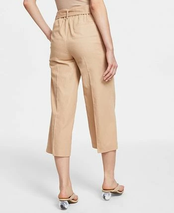 Bar III Women's Linen-Blend Tie-Waist Pants, Created For Macy's 2 Bar III Women's Linen-Blend Tie-Waist Pants, Created For Macy's - Image 2