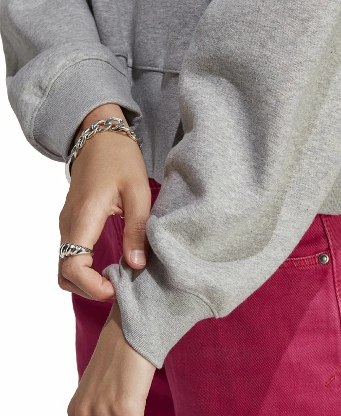 ADIDAS Women's Essentials Fleece Crewneck Sweatshirt 4 ADIDAS Women's Essentials Fleece Crewneck Sweatshirt - Image 4
