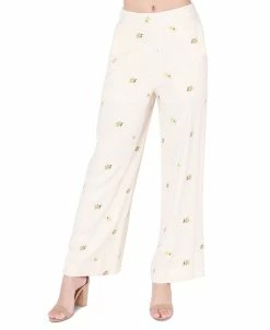 Black Tape Women's Elastic-Waist Wide-Leg Pull-On Pants